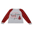thumbnail image 3 of Christmas Family Matching Pajamas Sets   Pjs Plaid Pullover Long Pants 2PCS Christmas PJs for Adults Kids, 3 of 7