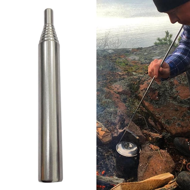 Equipo al aire libre Tubo de voladura de aire de acero inoxidable Telescópico de alta eficacia para acampar Senderismo Barbie Nuevos Originales
