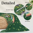 thumbnail image 3 of Gnomes St. Patrick's Day Body Pillow Covers 20"x54", Green Lucky Clovers Rainbow Soft Brushed Microfiber Breathable Throw Pillow Covers, Decorative Pillowcase with Zipper for Couch Sofa Bedroom, 3 of 9