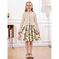 thumbnail image 2 of Aideaone Girls Casual Adjustable Strap Sleveless Dress Cardigan Set Size 5-12Y, 2 of 7