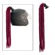 thumbnail image 4 of Peluca rizada con trenza de cola de caballo y rastas de motocross para mujer, estilo punk Vino rojo, 4 of 8
