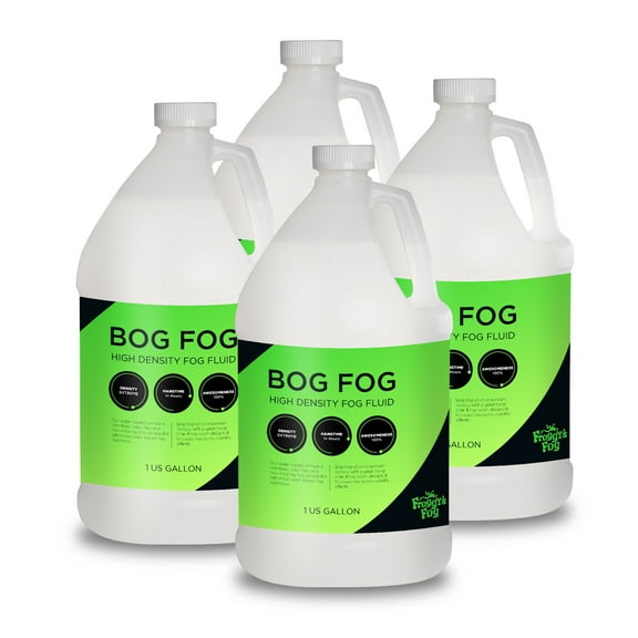 Froggy's Fog® - Bog Fog® - Extreme High Density Fog Juice - HDF Fog Machine Fluid, 4 Gallon