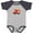 Baseball Heather and Navy, variant on Future Fire Chief in Training Boys or Girls Baby Bodysuit