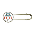 thumbnail image 1 of South Korea Landmarks The Phylum Retro Metal Brooch Pin Clip Jewelry, 1 of 3