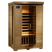 Heat Wave 2-Person Hemlock Infrared Sauna with 6 Carbon Heaters
