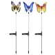 thumbnail image 1 of Luces solares de jardín con forma de mariposa, juego de 3 luces solares para exteriores con estacas, luces de cadena de mariposas multicolores, luces decorativas de mariposas de fibra óptica, decoraci, 1 of 5