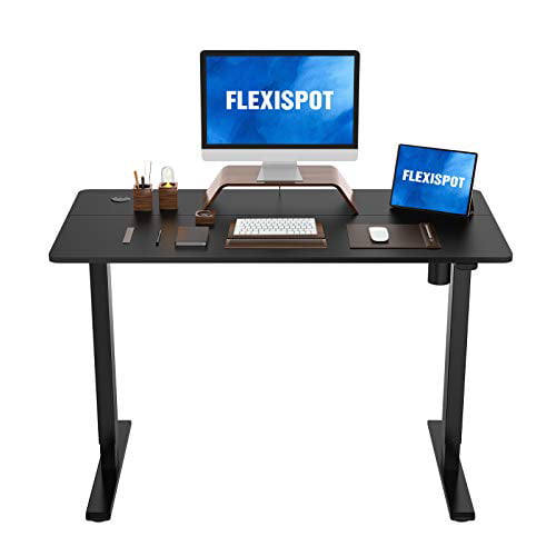 Flexispot EC1B Height Adjustable Desk Frame Electric Sit Stand Desk Base Home Office Stand up Desk Black Frame ONLY 