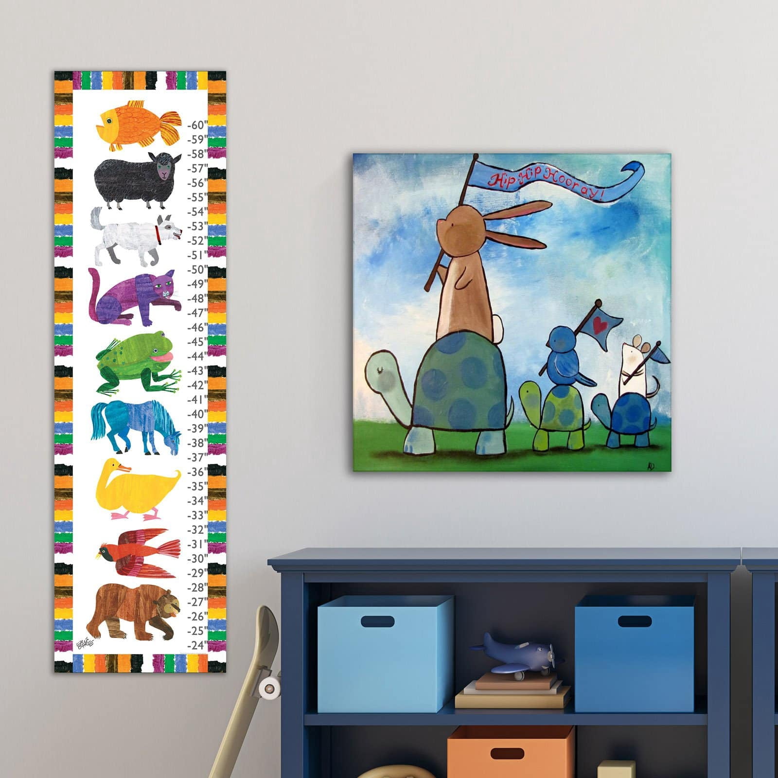 Marmont Hill "Turtle Parade" by Andrea Doss Painting Print on Wrapped Canvas