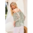thumbnail image 4 of Strap Halter Neck Balloon Sleeve Floral Print Top, 4 of 5
