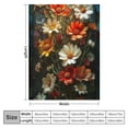 thumbnail image 4 of JRXY Flannel Fleece Blanket - Flower Market Oxeye Daisies - Soft and Cozy - Lightweight and Durable - Multiple Sizes Available White, 4 of 6
