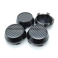 thumbnail image 4 of For wheel Center Cap Universal Rim Chrome 4x Hub Cap 60mm No Logo Black Base, 4 of 10