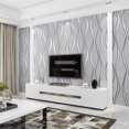 thumbnail image 4 of 1 Roll Modern 3D Wallpaper Water Ripple Nonwoven Wallpaper Home Decor TV Background Wallpaper Wall Sticker Living Room Home Decor, 4 of 4