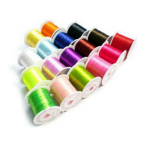 ROMANSENTIAL 1Pcs White Beading Wire for Jewelry Making DIY Crafting 10m Length