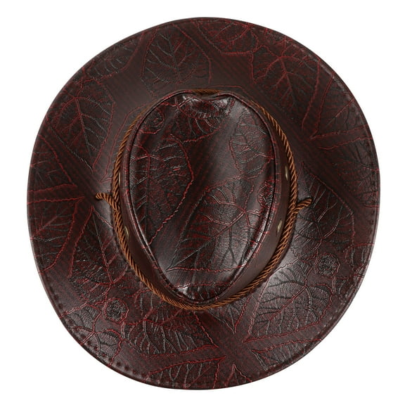 LULULION Wide Brim Sun Visor Hats Cowboy Hat Brown 1Pack