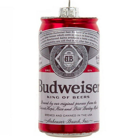 Kurt Adler Budweiser Beer Can Christmas Ornament
