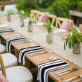 thumbnail image 5 of Cloth Napkins Set of 8 - 20x20 Inches, Black Striped Washable Reusable Table Napkins, Blue Geometric Line Stripes Farmhouse Soft & Absortbent Dining Napkin for Party Wedding Hotel Restaurant, 5 of 9