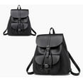 thumbnail image 2 of Sac à Dos en PU Style Rétro Femmes Sac à Dos Mode Femmes Sac Sac à Dos Stylé Noir, 2 of 9