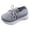style-01 Grey, variant on Shoes for Kids Boy Boys Girls Sneakers Kids Lightweight Breathable Strap Athletic Running Shoes for Big KidBig Kid Size 2 (White,Big Kids 2)