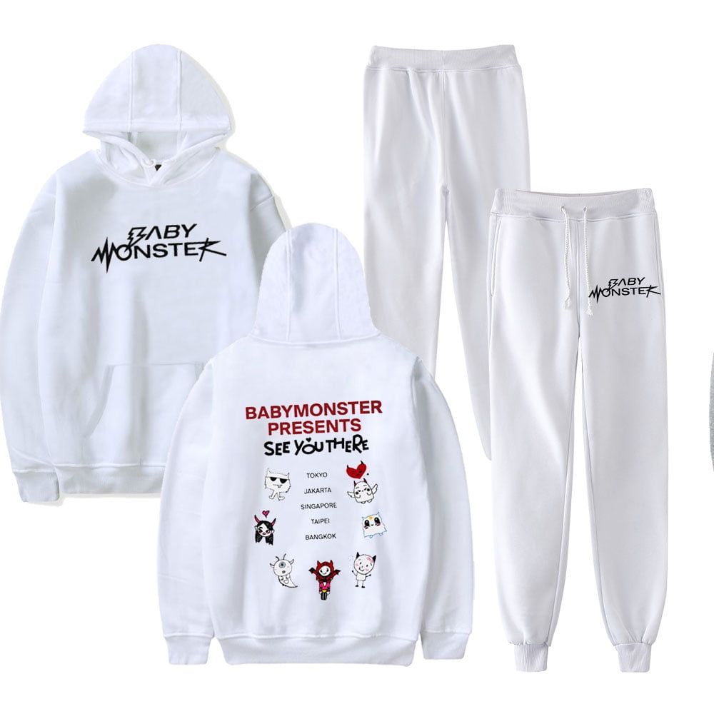 BABYMONSTER SEE YOU THERE Merch Hoodie and SWEATPANTS set pop