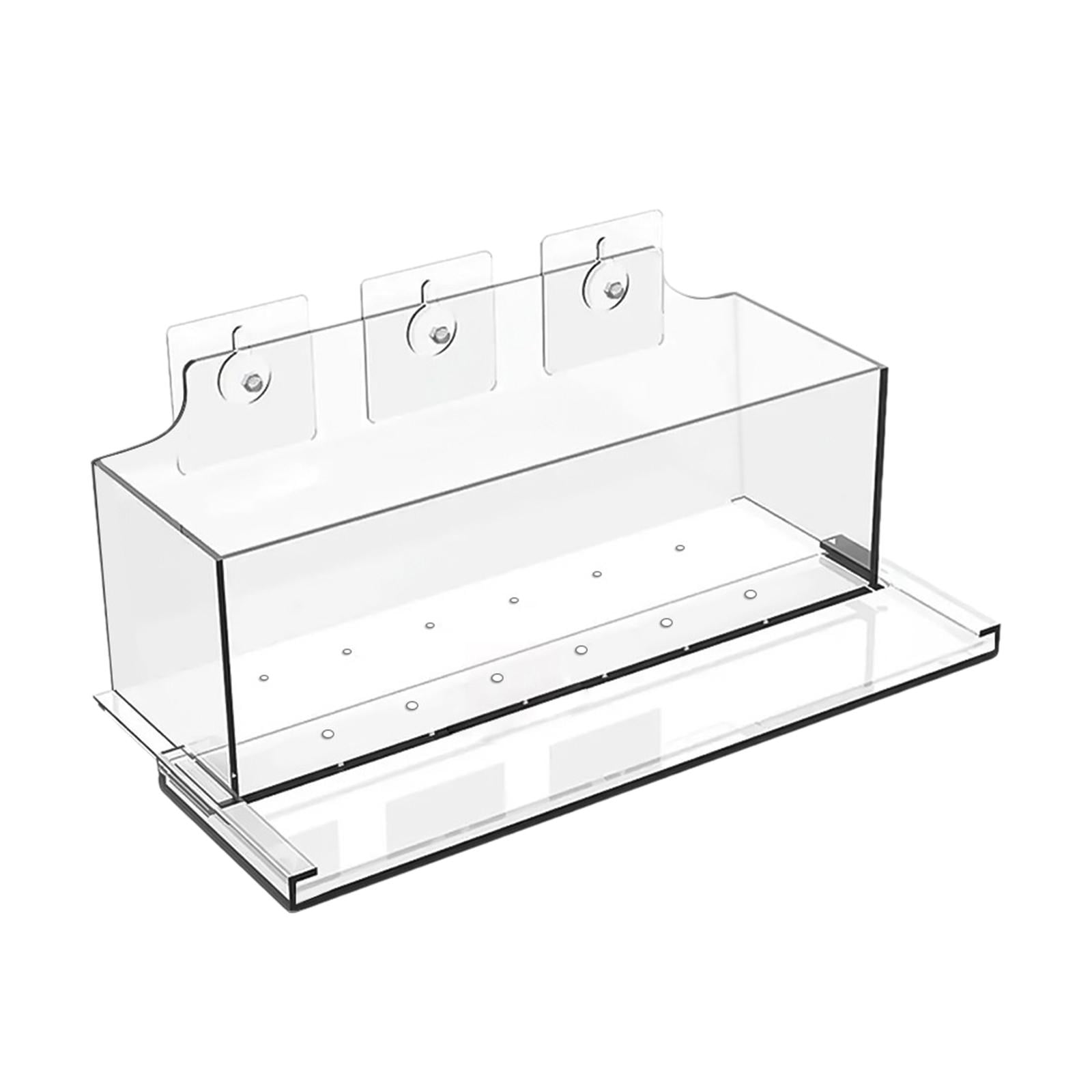 simhoa Flower Box with Window, Transparent Flower Pot, Modern Household Design, Acrylic Nursery Pot, Rectangular Flower Pot for Indoor And Outdoor Plants
