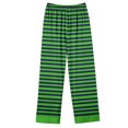 thumbnail image 3 of ITSAME Womens Pajama Sets, Notch Collar Tops Elastic Waist Pants Casual Striped Home Clothes 2-Piece Green S, 3 of 4