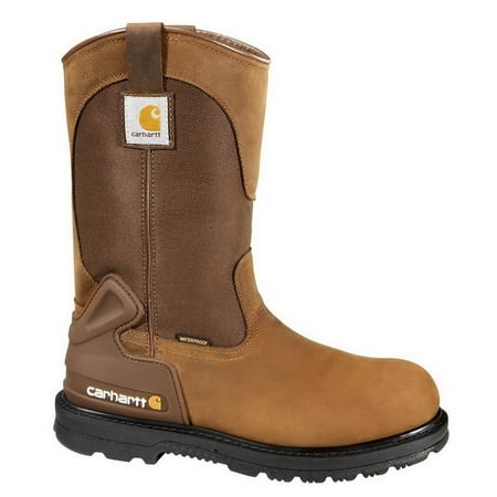 Carhartt CMP1200 11-Inch Bison Brown Safety Toe Wellington-9.5W/X