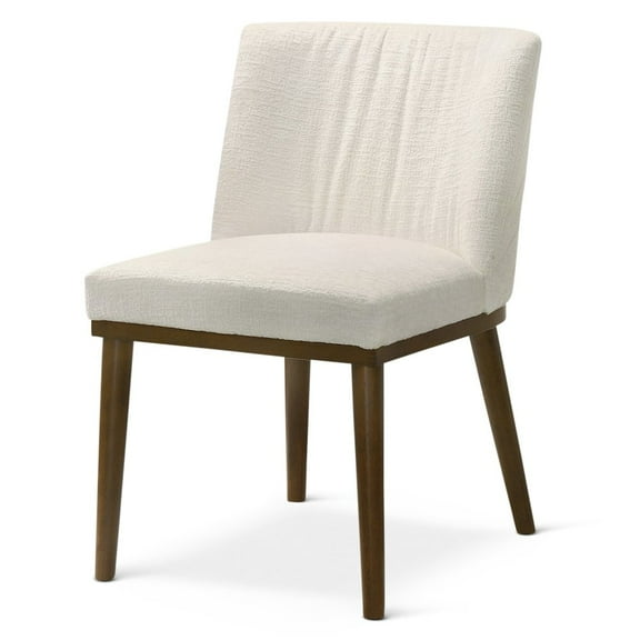 Ashcroft Furniture Daley White Fabric Dining Chair (Set Of 2)