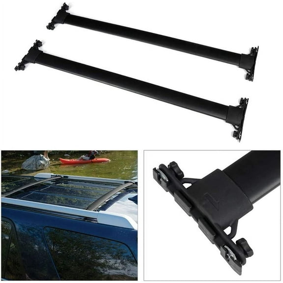 CCIYU Cargo Racks for Toyota 4Runner 2010-2014 2016-2021ooftop Luggage Canoe Kayak Carrier Rack Black Roof Rack Cross Bar - Fits Side Rails Models ONLY