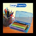 thumbnail image 4 of Paquete de 6 Cajas de LáPices de PláStico Estuche una Granel Caja de LáPices con Capacidad de Colores Surtidos Estuche de LáPices Transparente con Tapa una PresióN, 4 of 5