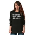 thumbnail image 3 of Some Chicks Marry LGBTQ Lesbian Pride Women Plus Size Long Sleeve Graphic Tee Brisco Brands 3X, 3 of 5
