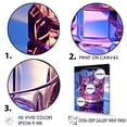 thumbnail image 3 of Designart "Expression In Purple Whisky" Cocktails Canvas Art Print, 3 of 7