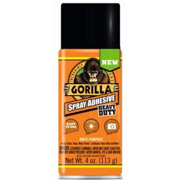 Gorilla Heavy Duty Super Strength Spray Adhesive 4 oz.