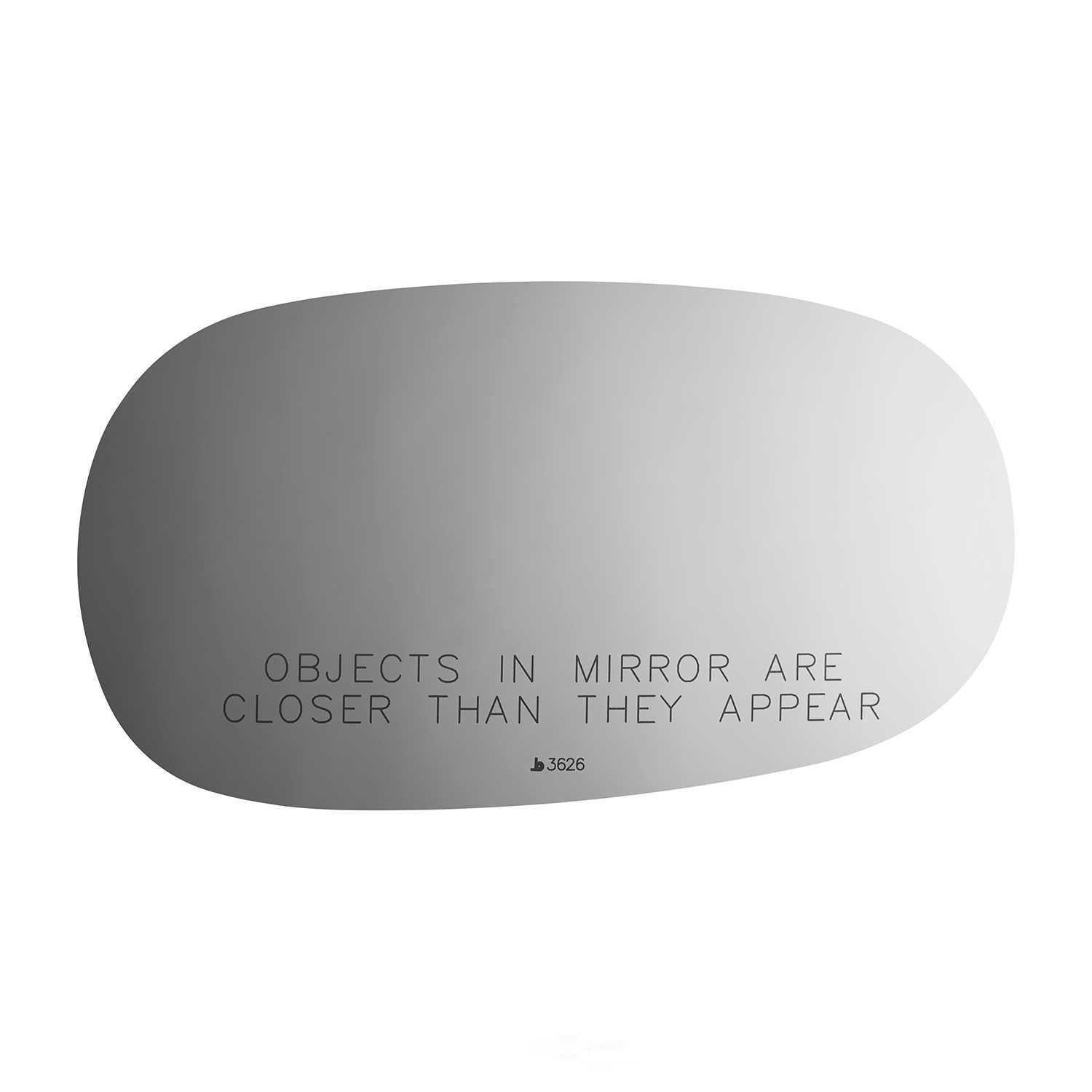 Burco Side View Mirror Replacement Glass - Clear Glass - 3626