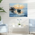 thumbnail image 2 of Designart "Reflecting on Sailing Boats VI" Nautical & Beach Metal Wall Art, 2 of 5