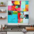 thumbnail image 5 of Oil Painted Sheer Curtains 84 Inches Long, Modern Abstract Aesthetics Vintage Light Filering Curtains, Breathable Simi Curtain Privacy Drapes for Living Room Bedroom Lightweight Window Treatment, 5 of 9