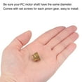 thumbnail image 6 of Uxcell 0.5 Mod 24T 4mm Bore 13mm Outer Dia Brass Motor Rack Pinion Gear with Screws, 6 of 6