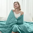 thumbnail image 7 of Teler Weighted Blanket for Adult (20lbs 60"x80" Queen Size Teal) ,Cooling Breathable Heavy Blanket, 7 of 7