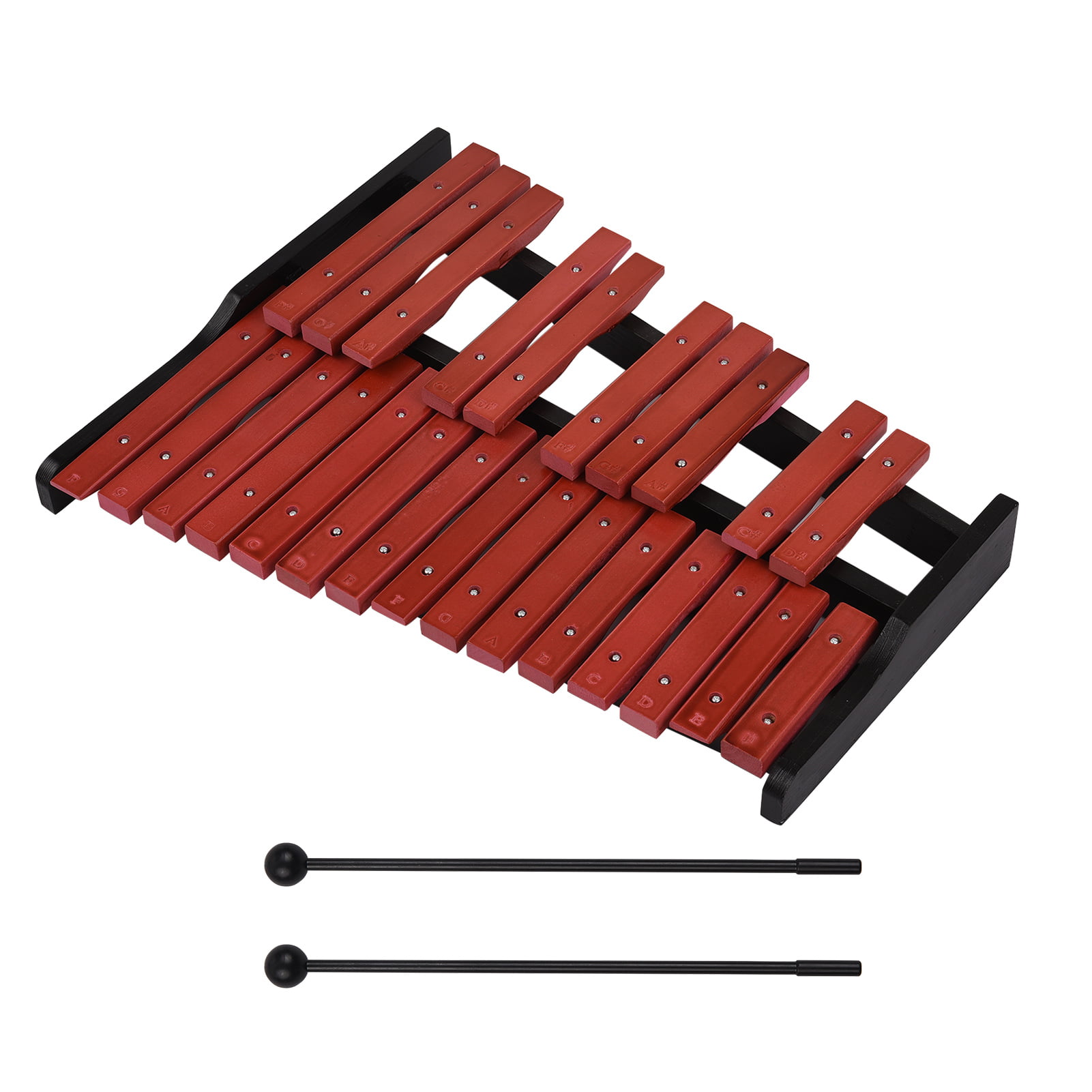 Sirao Xylophone 25 Note Wooden Percussion Educational Musical Instrument Gift with 2 Mallets and Suitcase,Professional Glockenspiel for Adults and Kids 