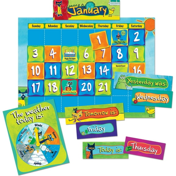Edupress Pete the Cat Calendar Kit