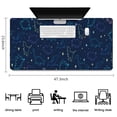 thumbnail image 5 of Long Mouse Pads for Desk,Colorful Dinosaurs Stars Pattern Desk Mats on Top Of Desks, Desk Mouse Pad Extra Large with 3mm Non-Slip Base and Stitched Edge for Gaming,Office,Work,Home 47.3"x23.6", 5 of 6
