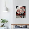thumbnail image 3 of Chilfamy Canvas Wall Art Picture for Bedroom Living Room Home Decor 16x20in Red Flower Tree 16x20in, 3 of 3