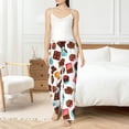 thumbnail image 5 of Pajama Pants Women, Coffee Chocolate Print Sweatpants Soft Sleep Lounge Pants, Casual PJ Bottoms Pants with Pockets, 5 of 5