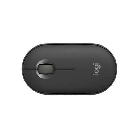 Logitech - Pebble Mouse 2 M350s Slim Lightweight Wireless Silent Ambidextrous Mouse with Customizable Buttons - Graphite