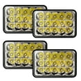 thumbnail interactive-video image 1 of 4x6 LED Headlights 90W Hi/Lo Seal Beam For Peterbilt Kenworth – 4 Pack, DOT Certified 1 of 4