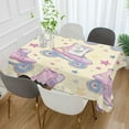 thumbnail image 2 of Yayeee Tablecloths 54" x 54" Rectangle Wrinkle Resistant Party Table Cover, Roller Disco, 2 of 8