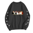 thumbnail image 5 of WEAIXIMIUNG Sweatshirts pour Femmes Vestes à Fermeture Éclair Complète Oversize Manches Longues Col Rond Sweatshirts Imprimés Lettres Pull Léger Ample Blouse Top, 5 of 5