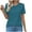 Navy, variant on Staron Spring Summer Tops for Women Casual Round Neck Short Sleeve Blouse Pleated Loose Comfy Fashion Basic Tee Shirt, Gold S