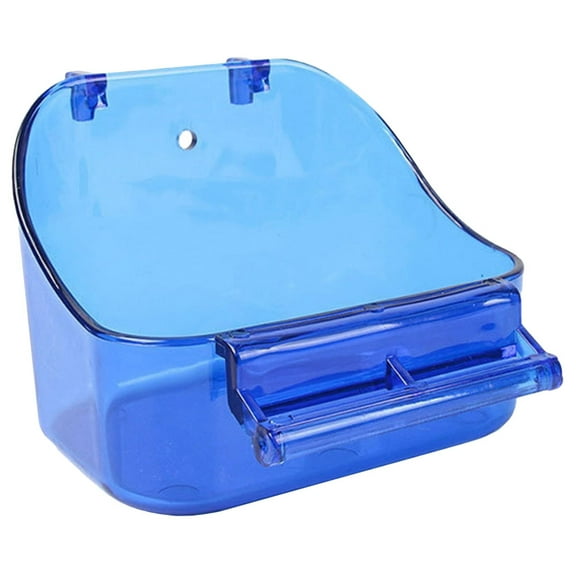 FRCOLOR Pet Bird Bath Box Parrot Bathing Tub Bird Cage Accessory Bathing Tub Bath For Small Bird Parakeet Canary Budgerigar Lovebirds Blue