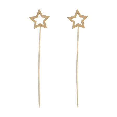 ACDANC 2026 New 100 Count Strong Wooden Star Cocktail Picks for Appetizers for Parties, Events, Cocktails, Appetizers, Home, Bar, Entertaining