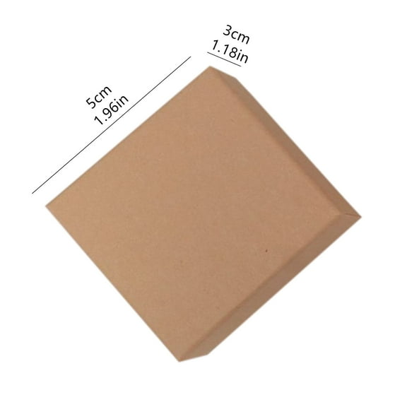 Jewelry Box Cardboard Jewelry Box Thick Paper Box Bulk for Jewelry Gift Case with Cotton Filled and Lid (Brown )